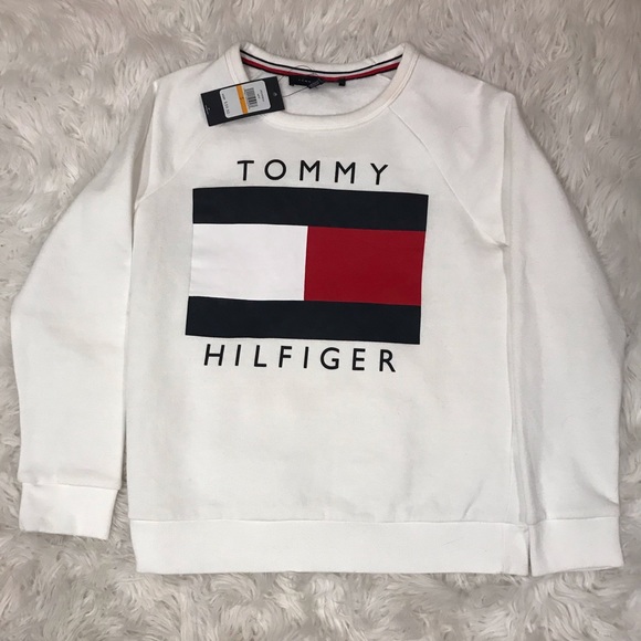Tommy Hilfiger Sweaters - Women’s Tommy Hilfiger Crewneck White Size S Small